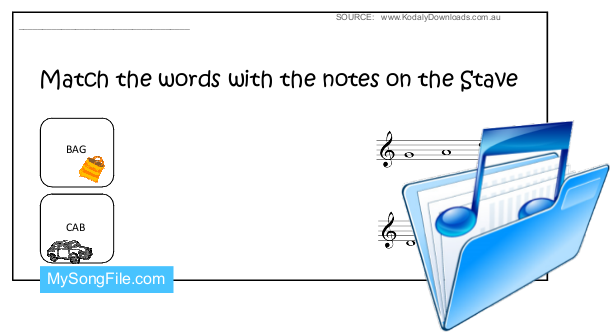 Stave Reading (Match Letter Names With Notes)