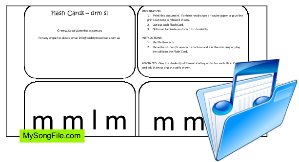 Flash Cards (Melodic msl)